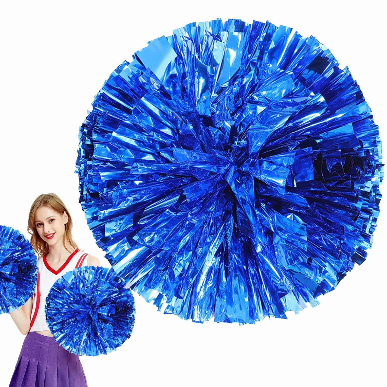 Pompon da cheerleader per danza e tifo | Stelle filanti leggere con impugnatura