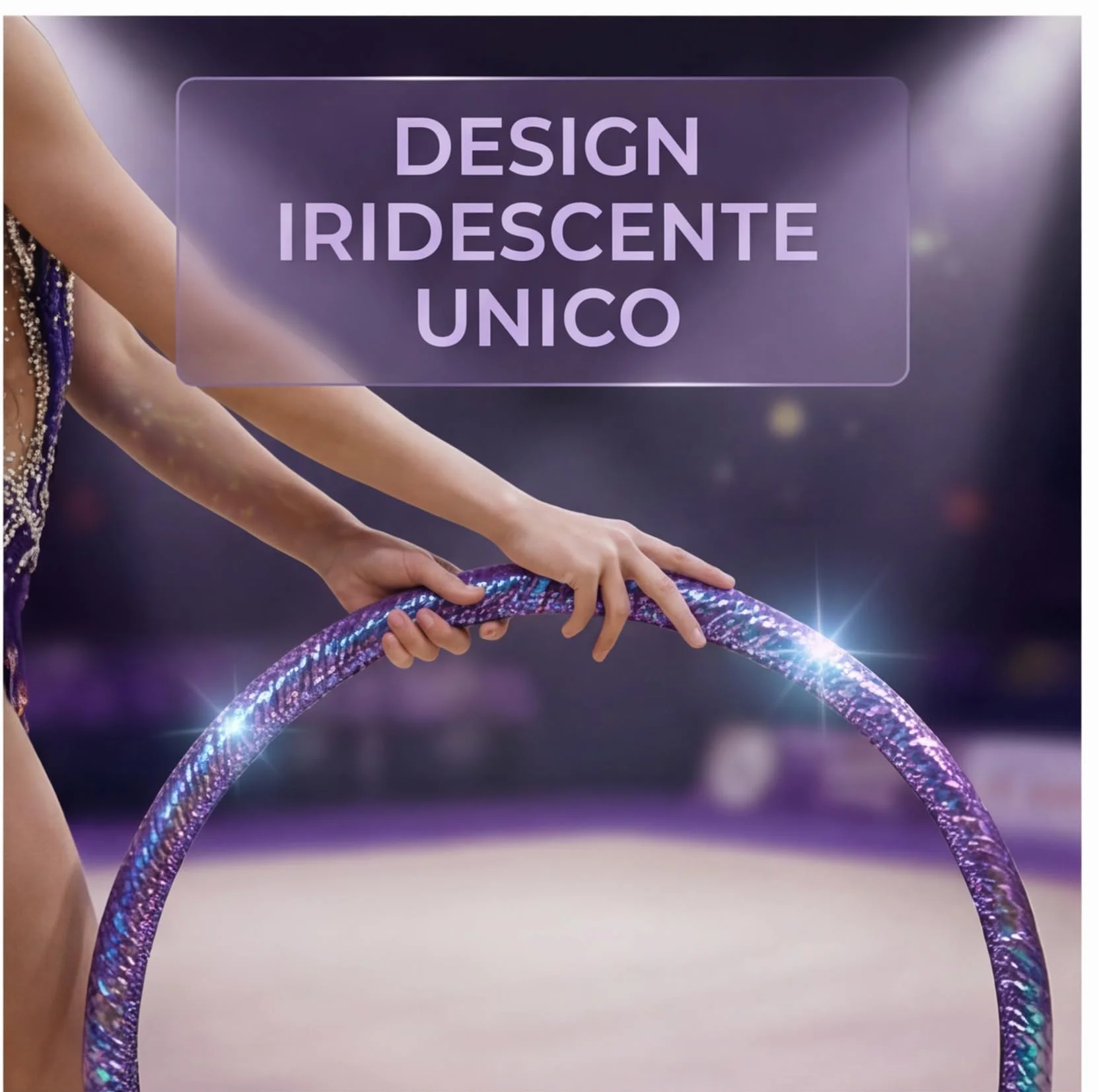 Copertura Protettiva per Cerchio Ginnastica Ritmica Diametro 85 cm Poliestere Viola