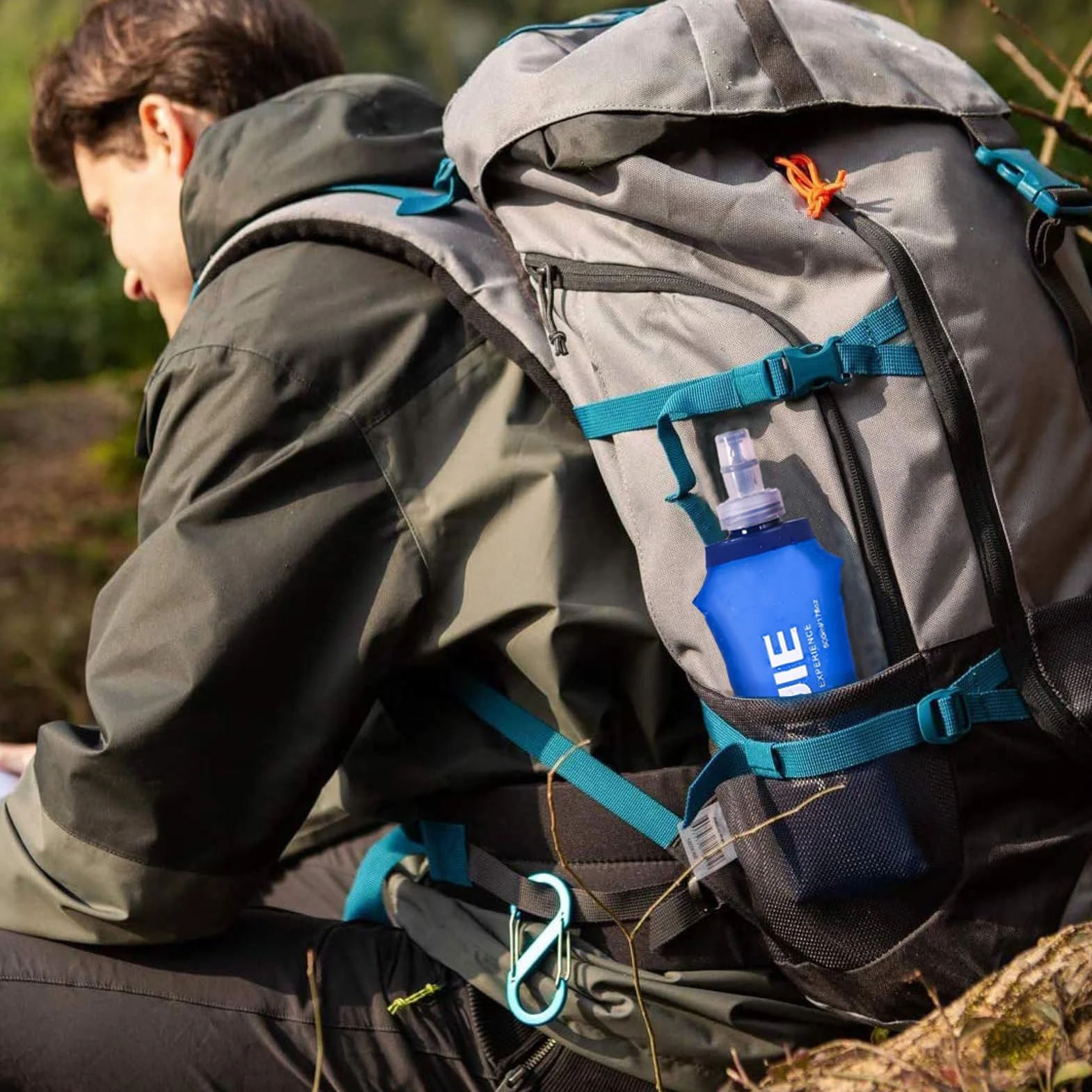 Azarxis Borraccia Morbida da Running 500ml, Soft Flask in TPU, Borraccia Pieghevole per Corsa Trail Running MTB Bici