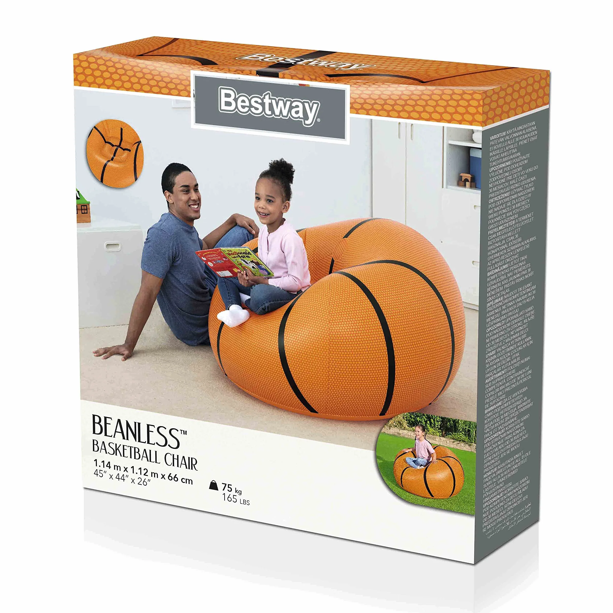 Bestway 75103 Poltroncina gonfiabile Basketball per bambini