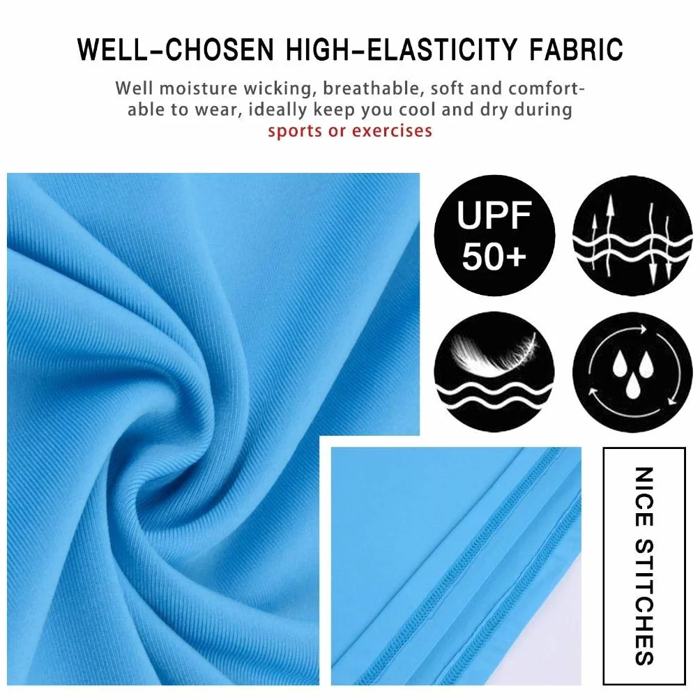 Arcweg Rashguard Mare Surf Uomo Maniche Lunghe Protezione Solare UV UPF 50+ Asciugatura Veloce Maglia Anti UV Pescs Stile Sciolto Elastica Maglietta Piscina