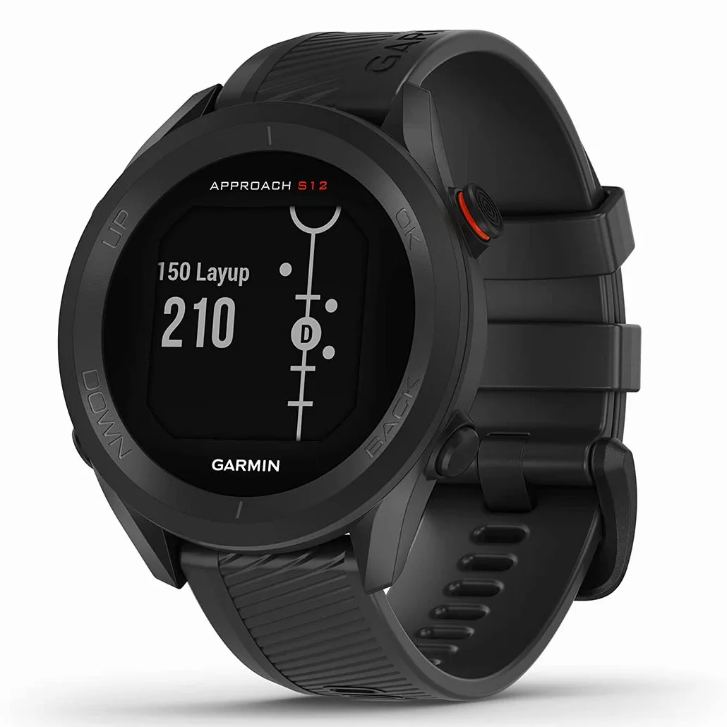 Garmin Approach S12 Orologio GPS Golf 42.000+ Campi Autonomia 10 Settimane Bianco