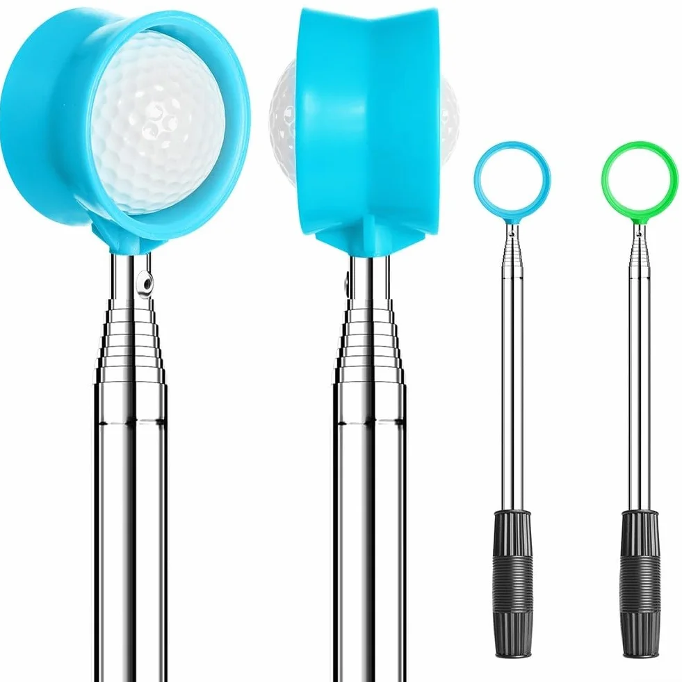 Recupero telescopico per palline da golf in acciaio inox 2,4 m 3,5 m