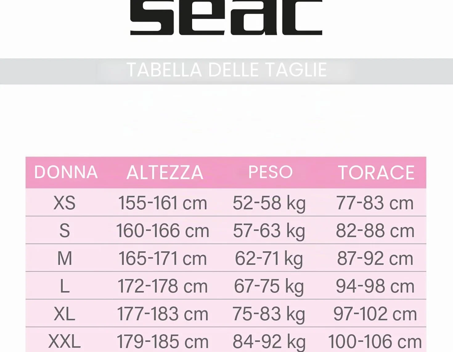 Seac Ciao Lady, Muta Corta da Donna, Neoprene 2,5 mm per Snorkeling, Subacquea e altre Attività in Acqua
