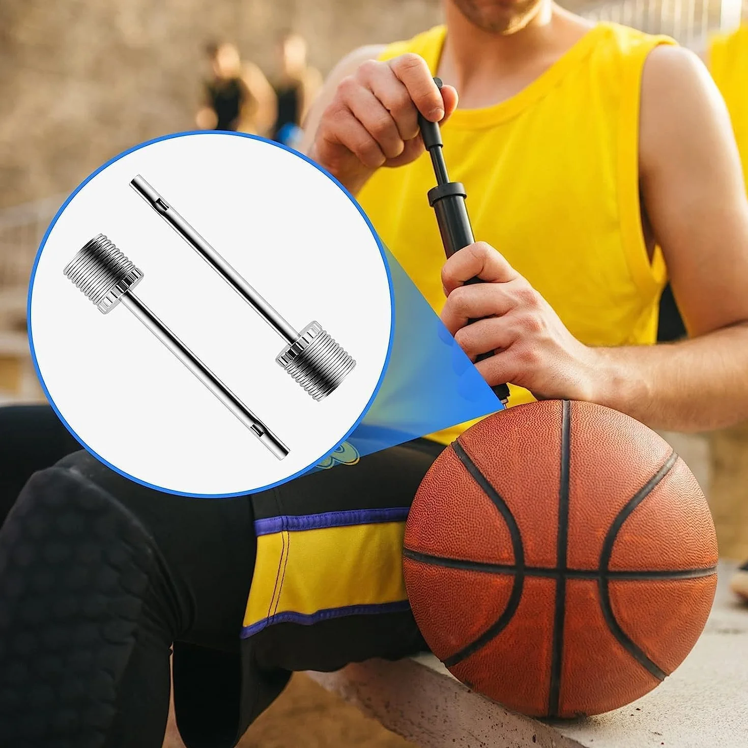 Ago per Pompa a Sfera 35 PCS per pallacanestro calcio pallavolo rugby penna di ricambio