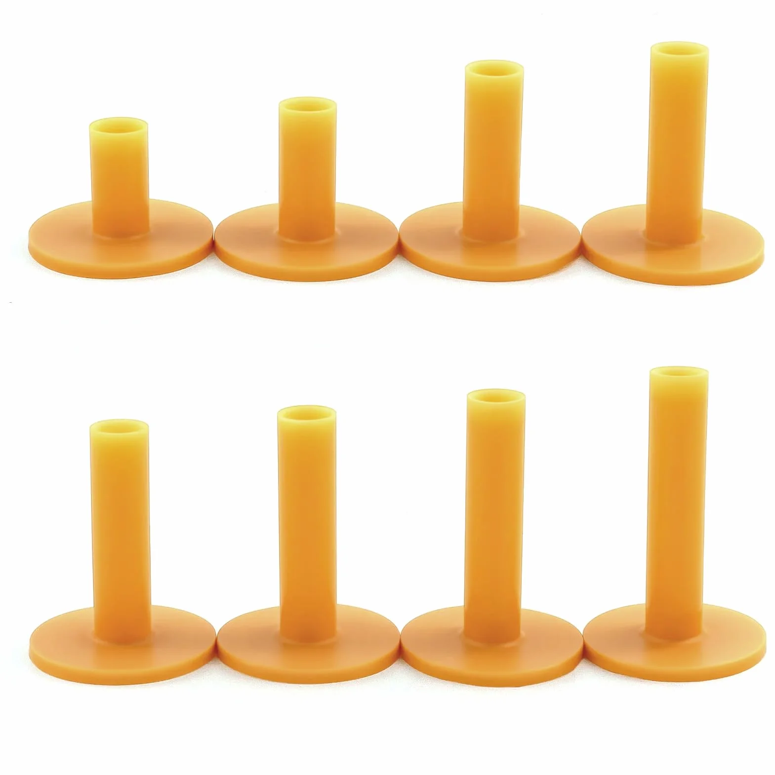 8 Pezzi Tee Golf in Gomma,Tee Gomma da Tappetino per Driving Range,Adatti per Interni ed Esterni, Diverse Misure 35 mm/42 mm/54 mm/60 mm/65 mm/70 mm/75 mm/80 mm