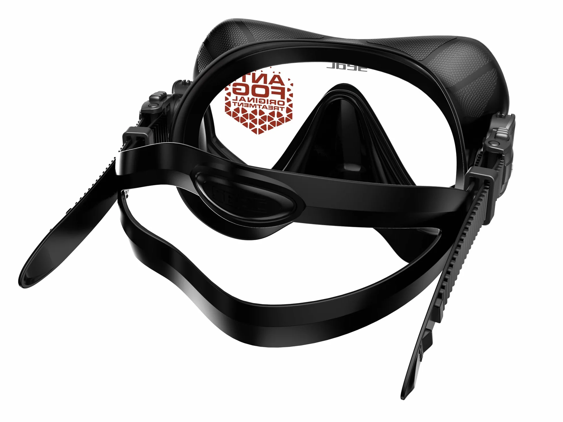 SEAC Pura – Maschera Subacquea Antiappannamento Monolente Frameless in Silicone | Maschera per Immersioni e Snorkeling Antifog Low Volume con Fibbia 3D