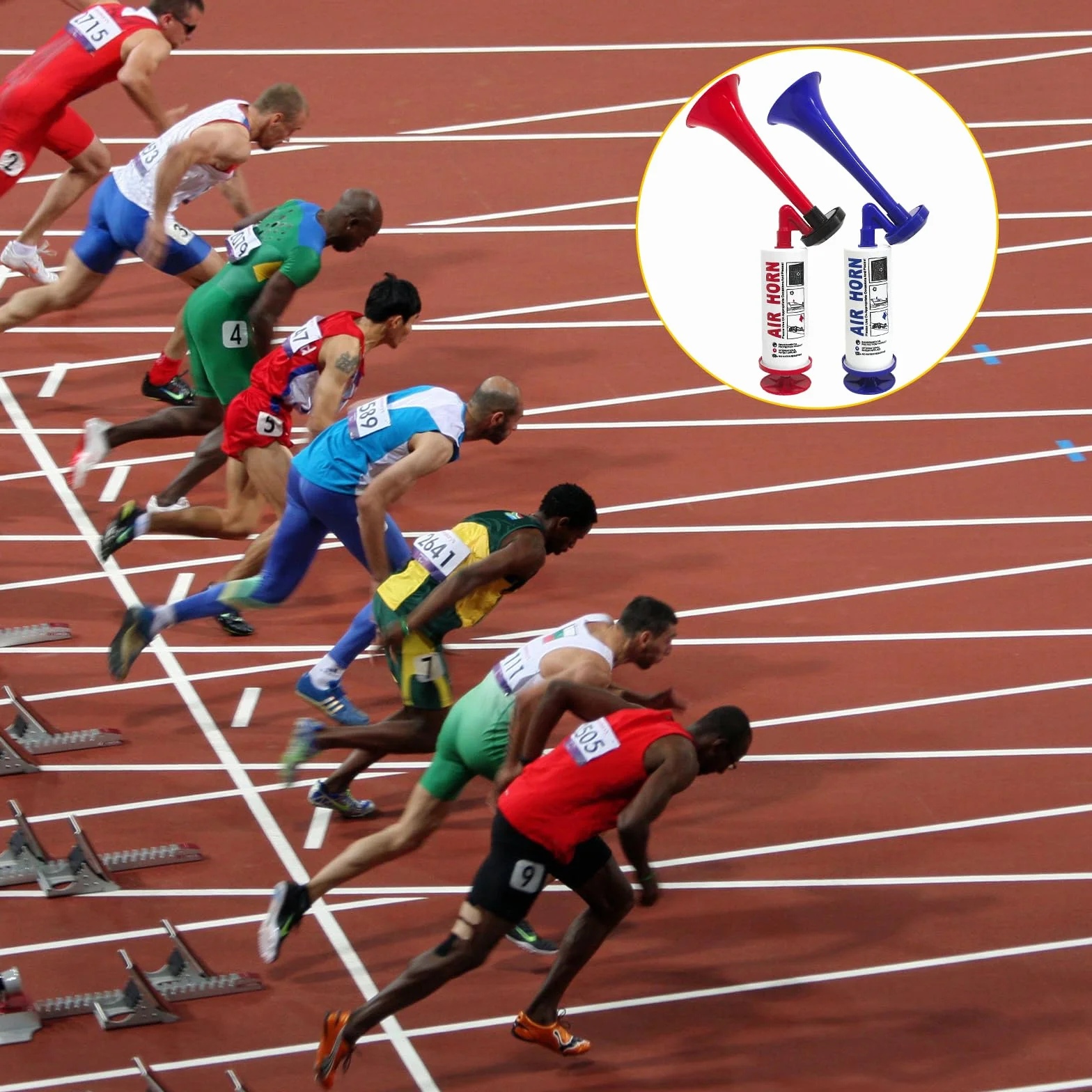 Fanfare Air Horn Estremamente Forte Corno da Stadio Tromba d'Aria Portatile per Nautica Eventi Sportivi