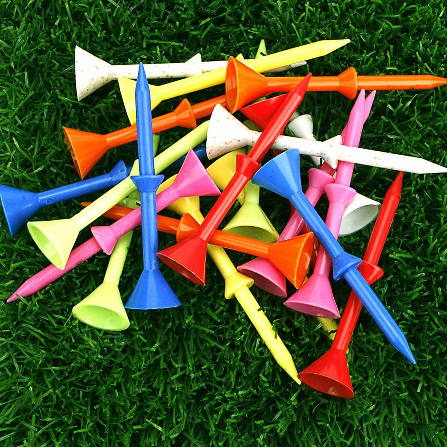 Tee da golf a cuneo in plastica professionale 12x Range pratica guida flessibile 83mm
