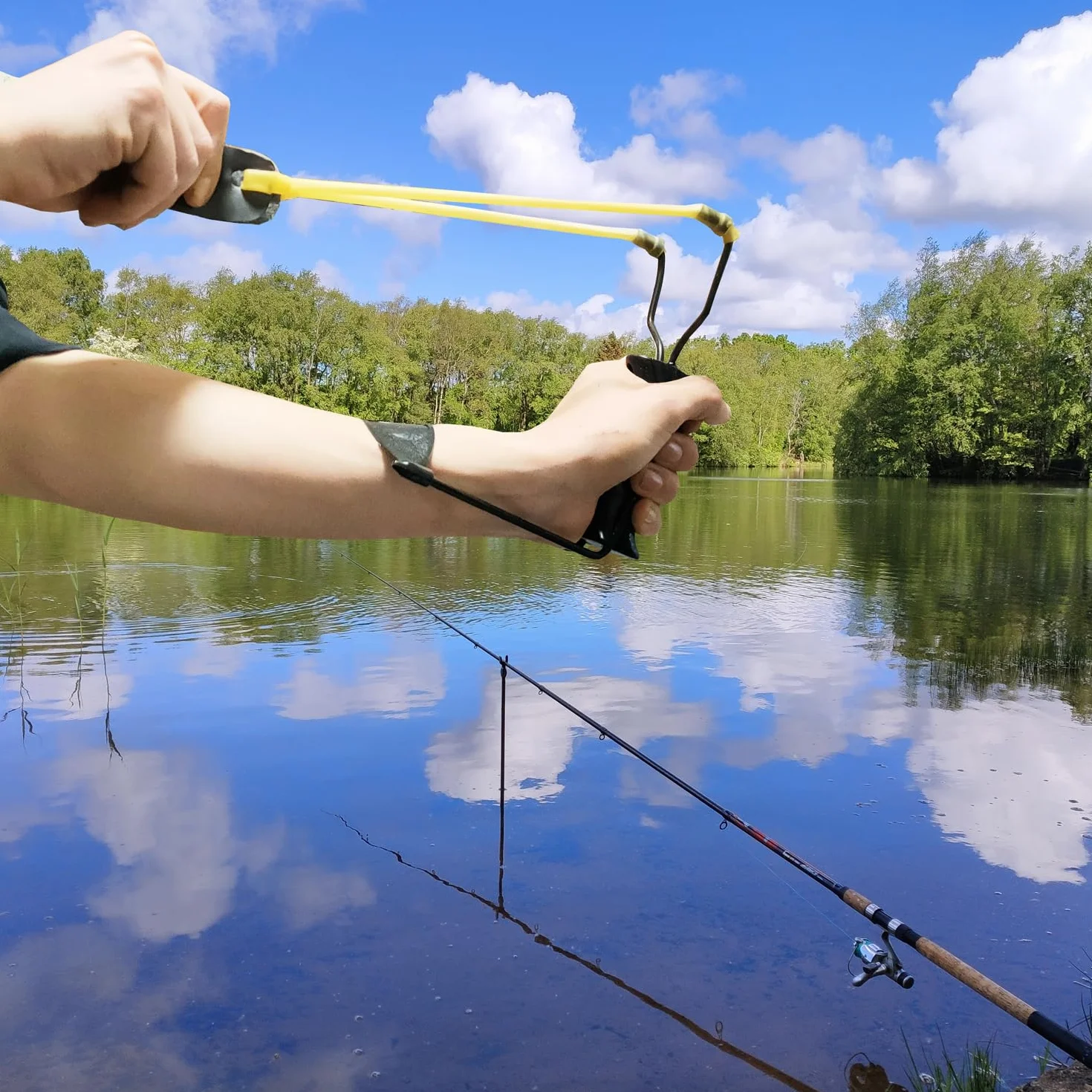 Elastico Rinforzato da Tiro Professionale di Precisione per Sport Outdoor Pesca Lago Bersaglio