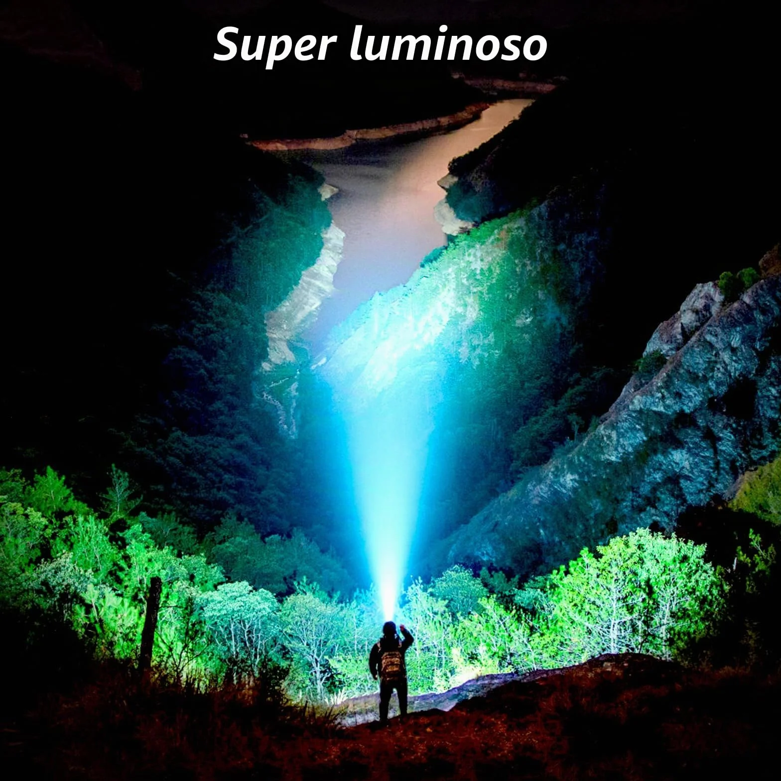 Blukar Torcia Frontale LED 2000 Lumen Ricaricabile con Sensore Movimento Impermeabile per Campeggio Pesca Trekking