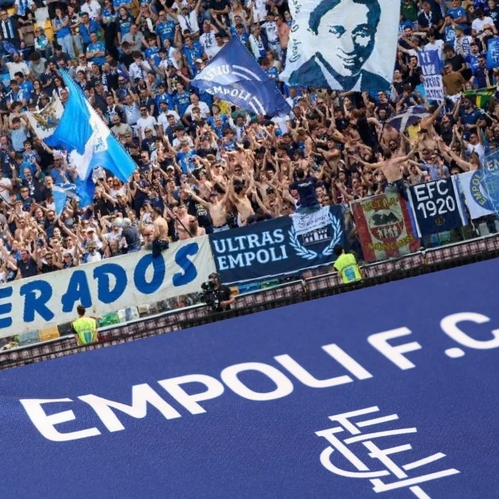 Cuscino Pieghevole per Seduta Stadio Empoli FC Blu