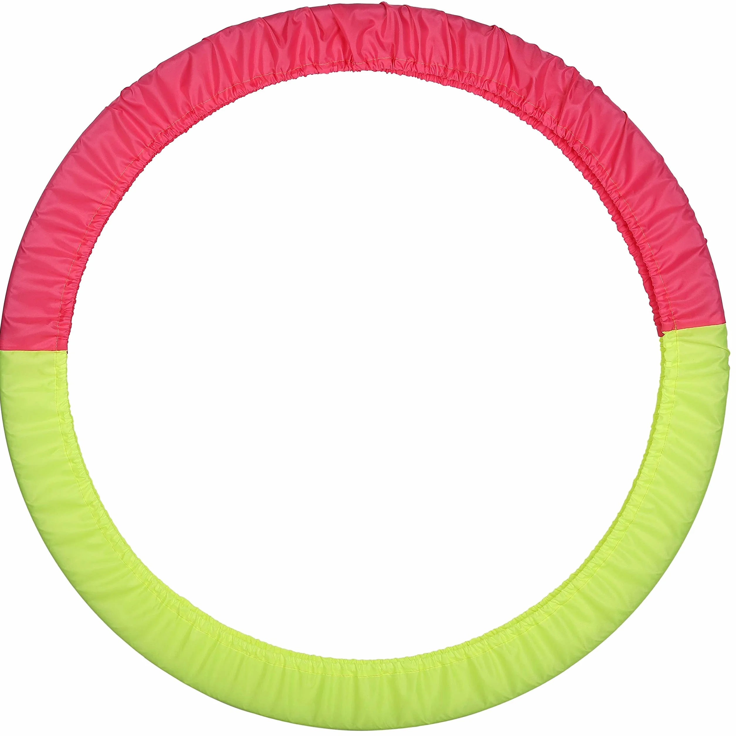 DRUNA Portacerchi Custodia per Cerchio Ginnastica Ritmica Indigo Taglia Universale 60-90 cm Giallo-Rosa