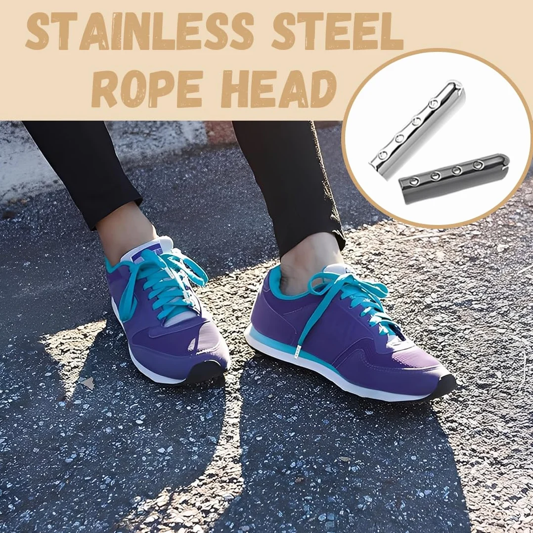 40Pz Terminali Lacci, Punta Dei Lacci In Rame Con Guaina Termorestringente Accorciare Riparare Accessori Ideali Per Sneakers