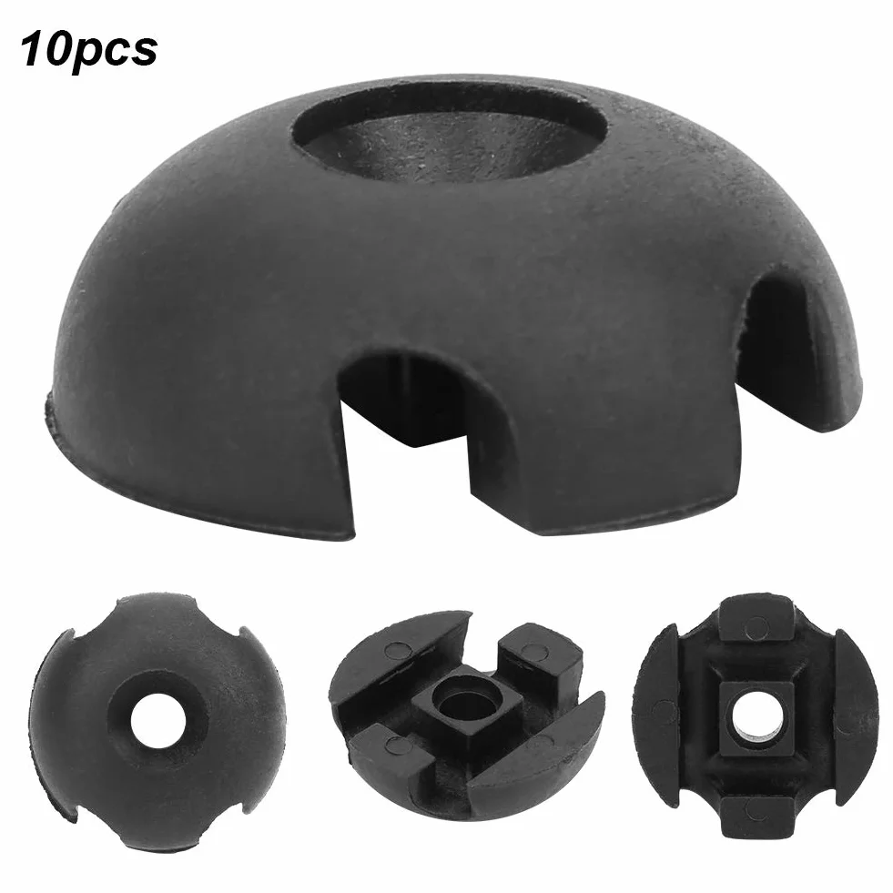 MAGT Deck Line Guide Guida Linea di Coperta 10 Pezzi Plastica 3 cm per Kayak Nero