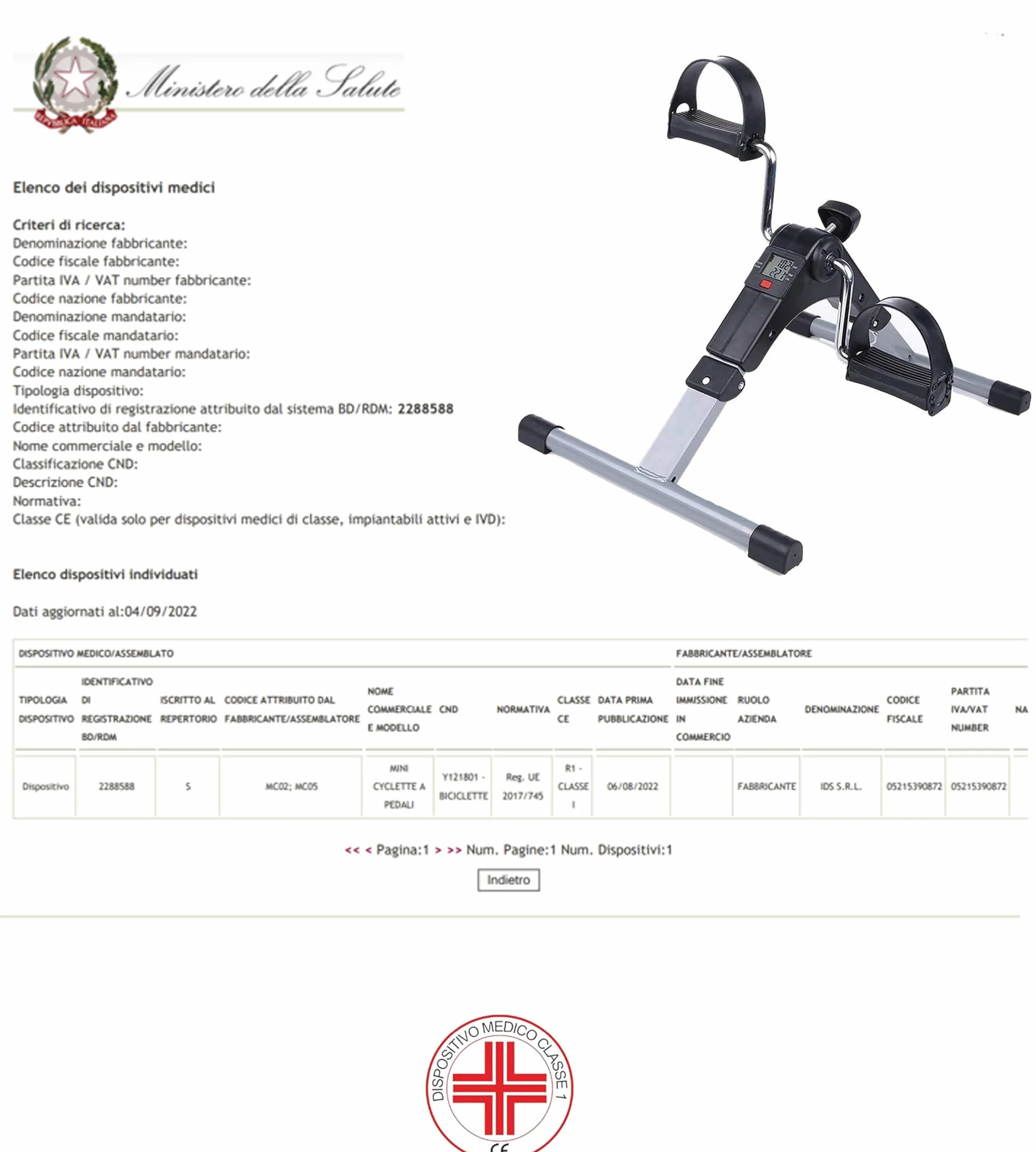App Life Pedaliera Riabilitazione Mini Cyclette Dispositivo Medico Classe I Bike Bicicletta Anziani Pedali Antiscivolo Schermo Ginnastica Passiva Esercizio Fitness Gambe da Tavolo