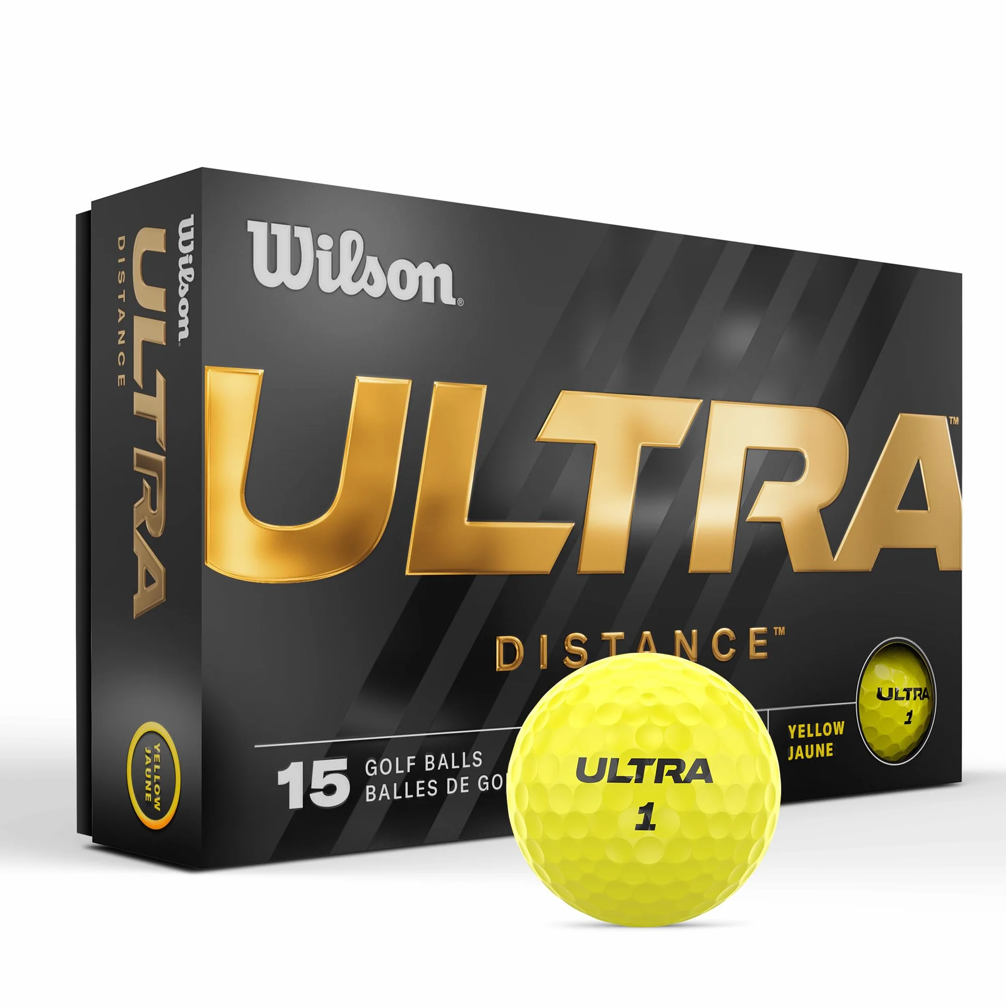 Wilson Palline da golf ultra 23 cm, confezione da 15