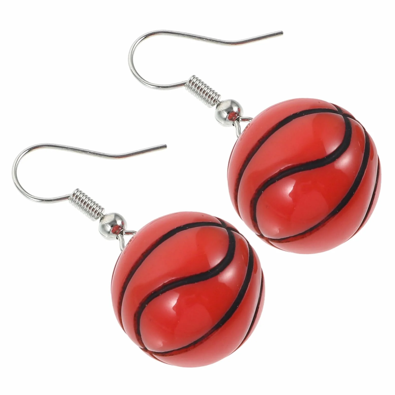 Yardwe Orecchini a Forma Di Pallone Da Basket in Resina e Metallo, Ciondolo Sportivo Leggero e Vivace, Gioielli Per Feste e Regali Per Ragazze e Appassionate Di Sport