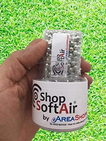 Pallini Metallo Softair 6mm 0,80g Sferici Calibrati 200