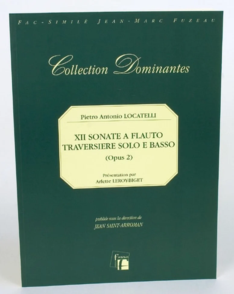 XII sonate a flauto traversiere solo e basso, Opera seconda