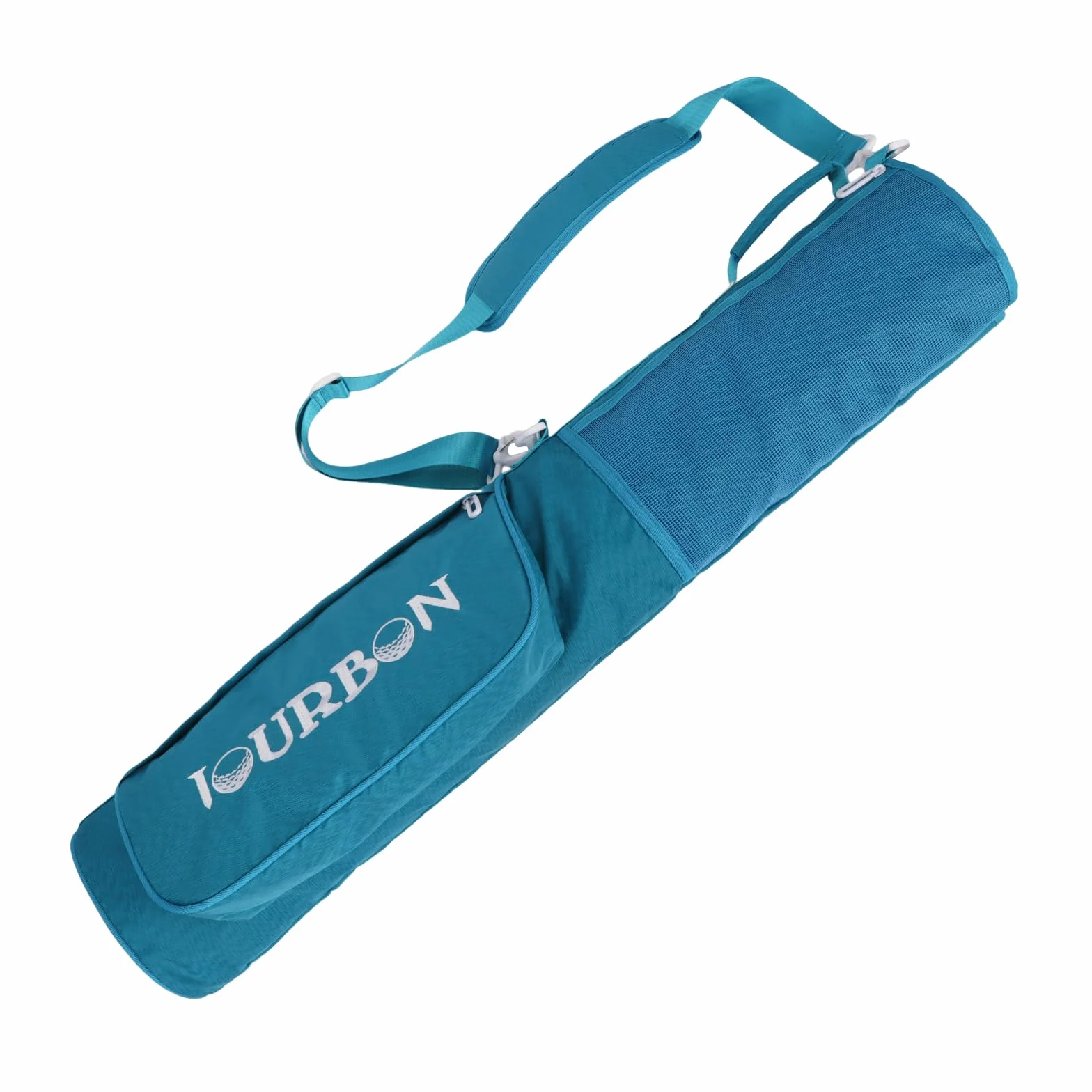 TOURBON Borsa da golf in nylon leggera per la conservazione delle mazze da golf, con tasche, per uomo e donna, con tracolla regolabile