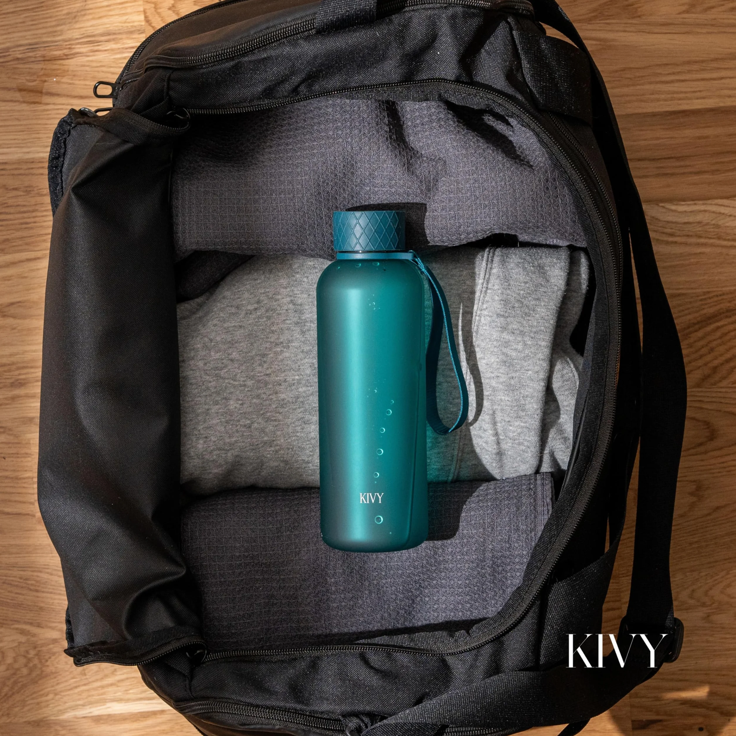 KIVY Borraccia 650ml Antigoccia Antiurto Senza BPA Verde - Bottiglia Acqua Sport Palestra