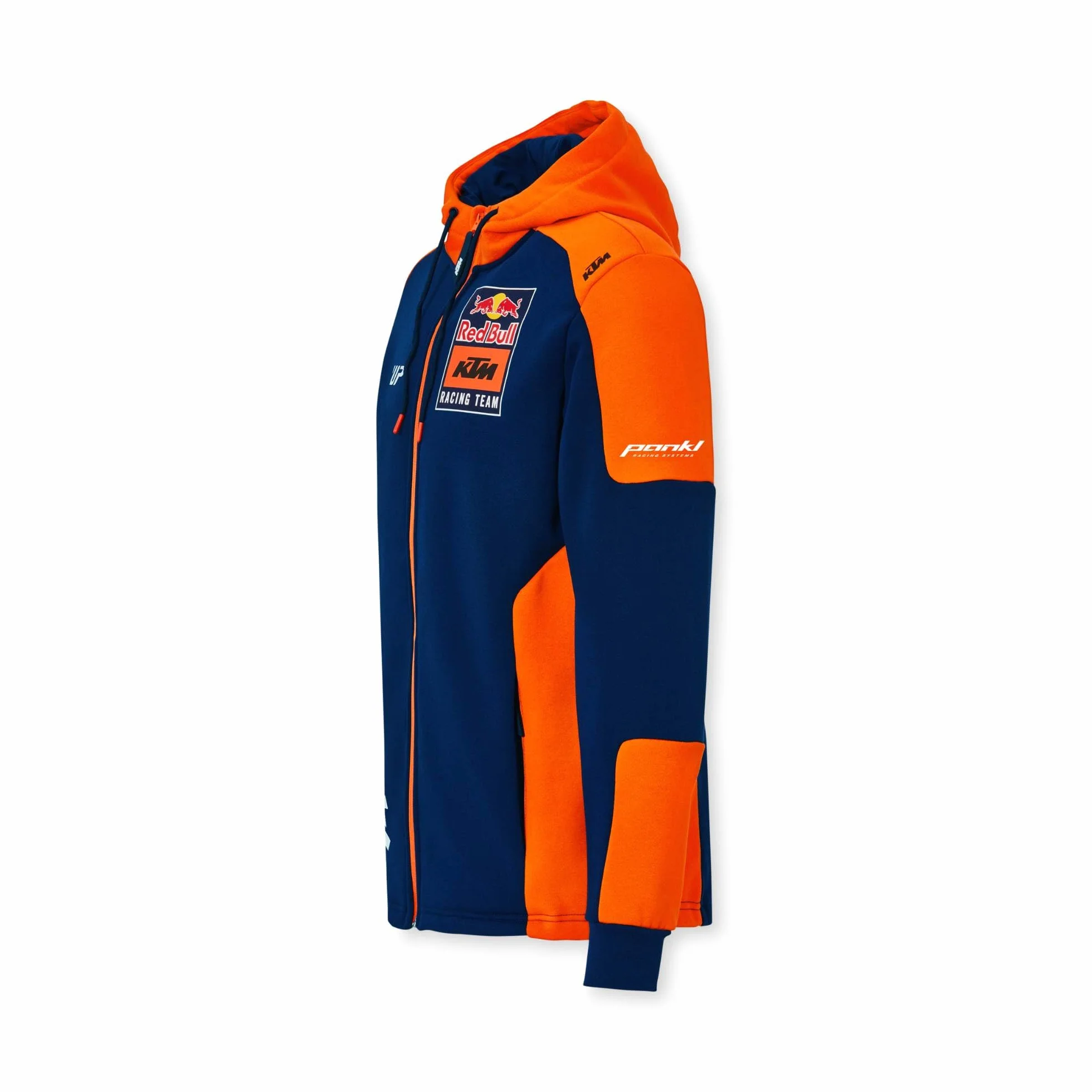 Red Bull - Felpa con Cerniera Replica Team KTM - Merchandising Ufficiale, Stampa Dinamica Racing, qualità Premium - Uomo - Taglia S - Blu/Arancio