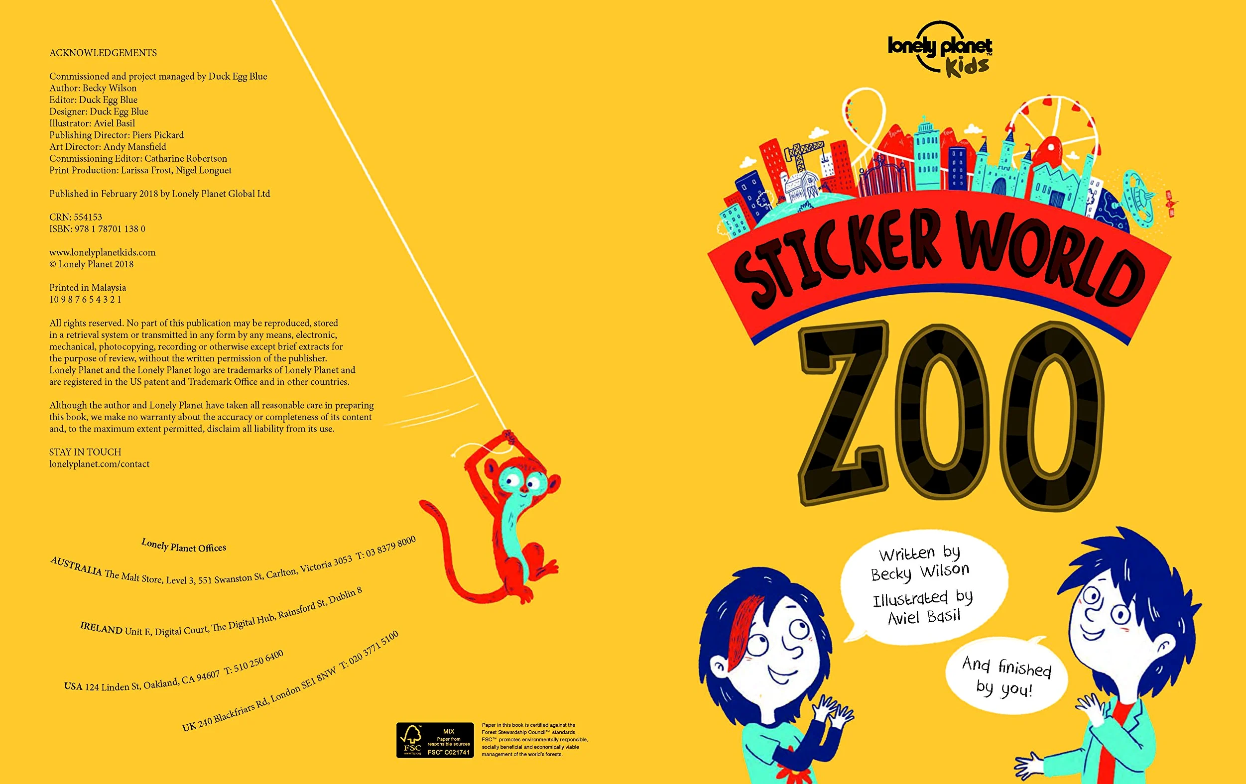Sticker world. Zoo
