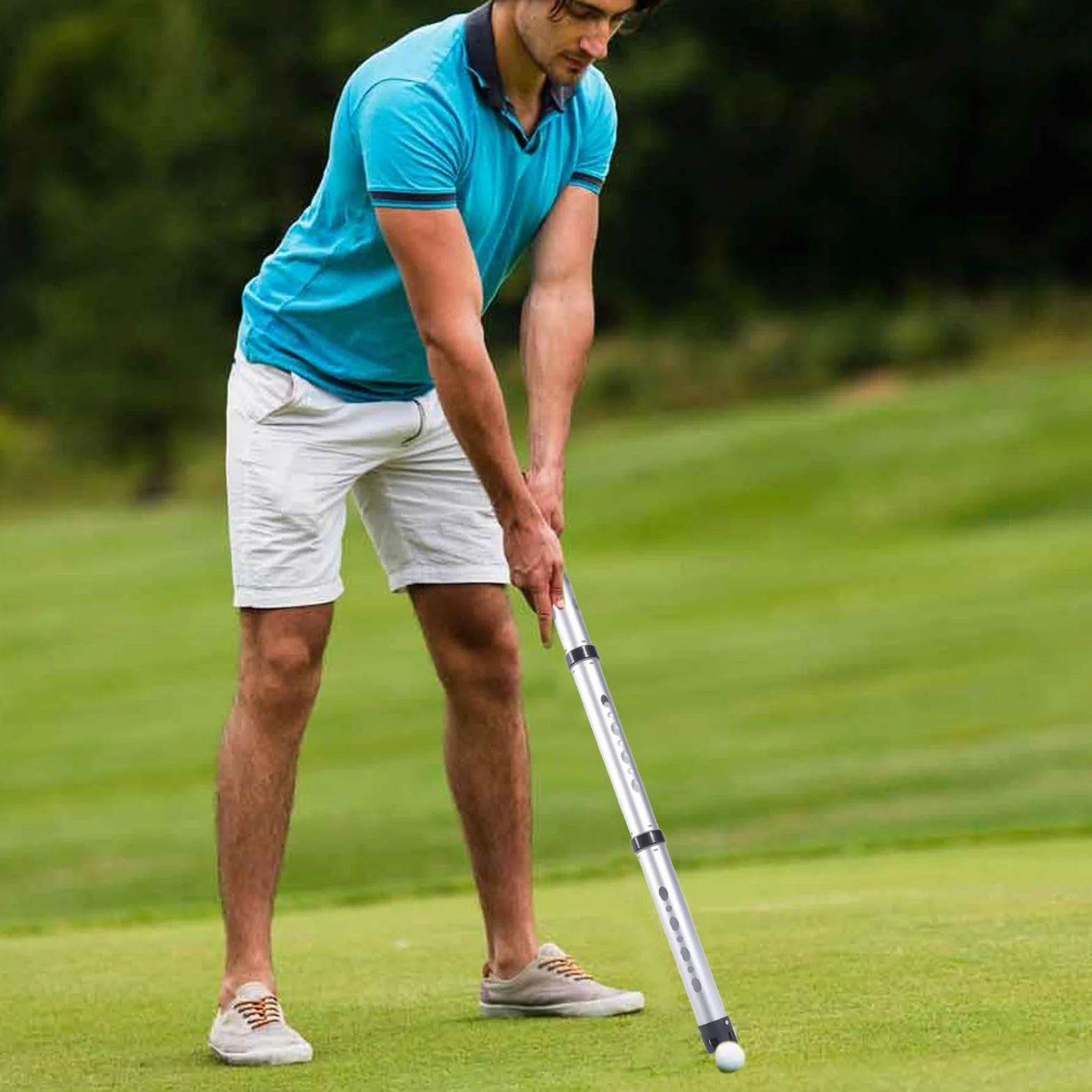 Grabber per palline da golf, raccoglie palline con tubo staccabile, leggero