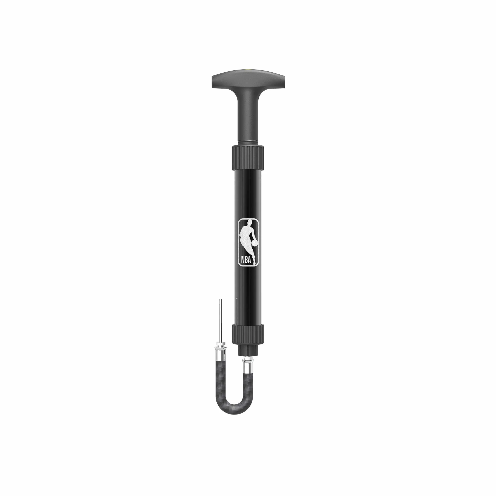 Wilson NBA AUTHENTIC ALUMINUM PUMP Pompa per Palloni da Basket, Alluminio, Nero
