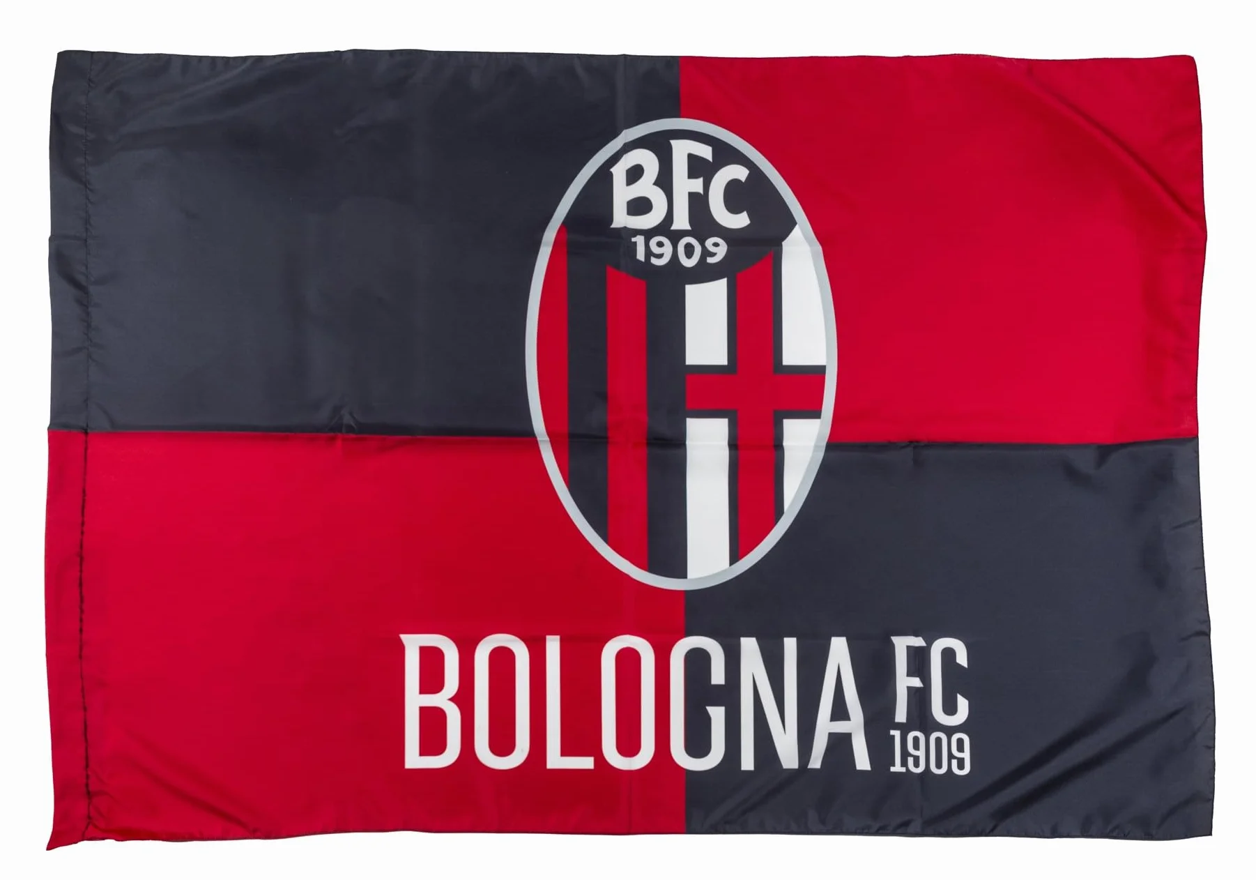 Bandiera BOLOGNA UFFICIALE Grande misura cm. 100 x 140 in poliestere Rossoblu BGBO01-100x140