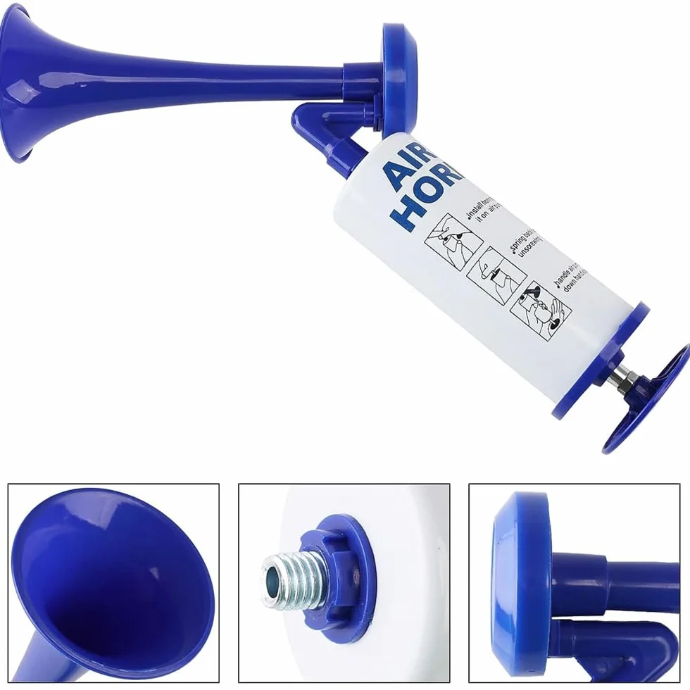 Tromba da Stadio,Tromba d'aria Portatile,Trombetta da Stadio Forte,Corno da Stadio,Handheld Fanfare Air Horn Estremamente Forte,Tromba ad Aria Compressa per Feste,Partite di Calcio,Eventi Sport
