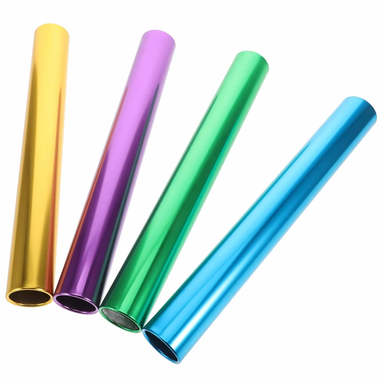 iplusmile 4 Bastoncini da Corsa a Staffetta in Alluminio con Placcatura Elettrolitica 11.81x1.50in per Atletica Leggera