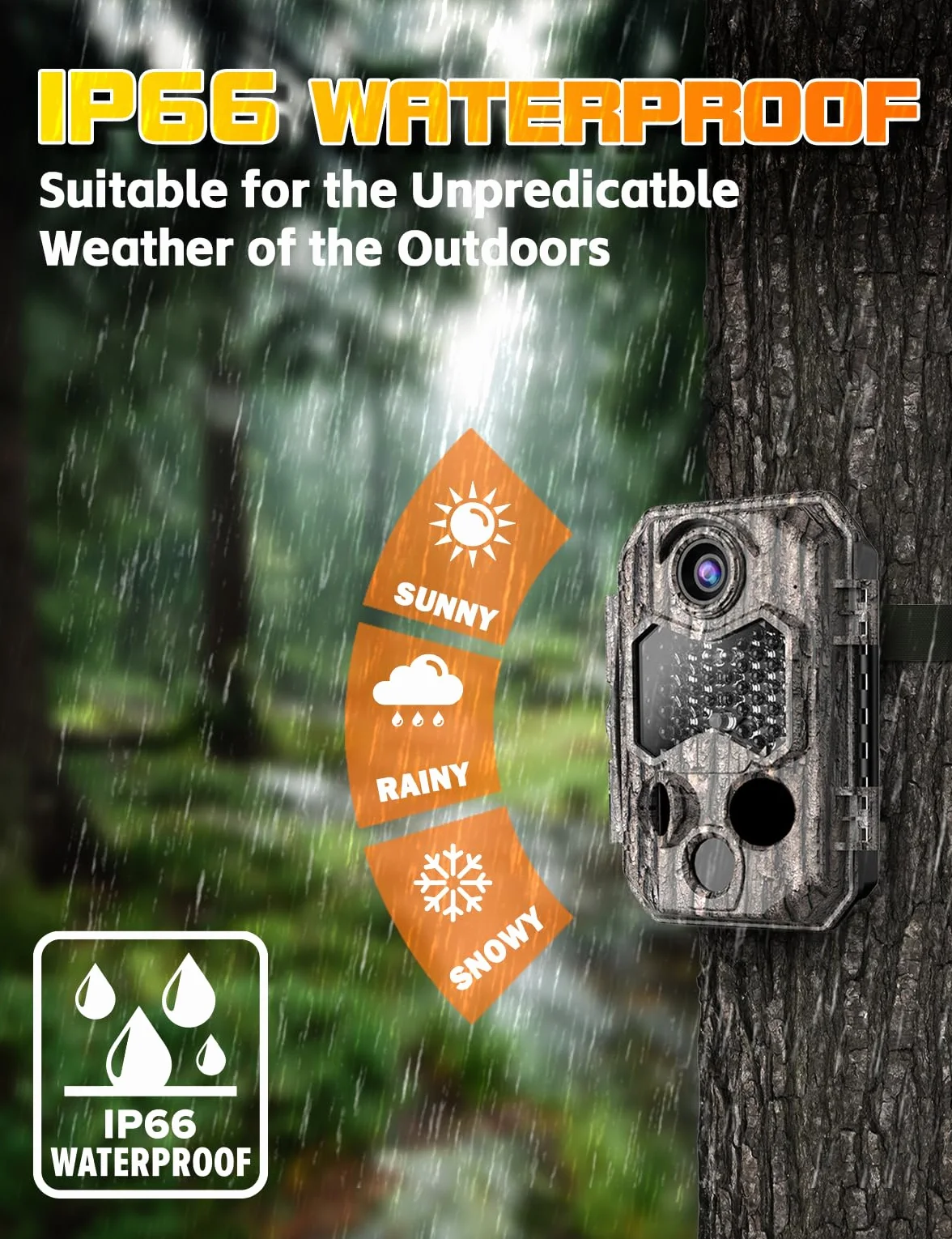 Fototrappola WIFI 4K 84MP con Scheda SD 32GB e 8 batterie AA Fotocamera Velocità di Trigger 0,1s Sensore di Movimento 130° Visione Notturna Impermeabile IP67