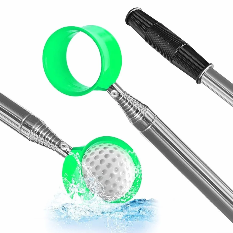 Recupero telescopico per palline da golf in acciaio inox 2,4 m 3,5 m