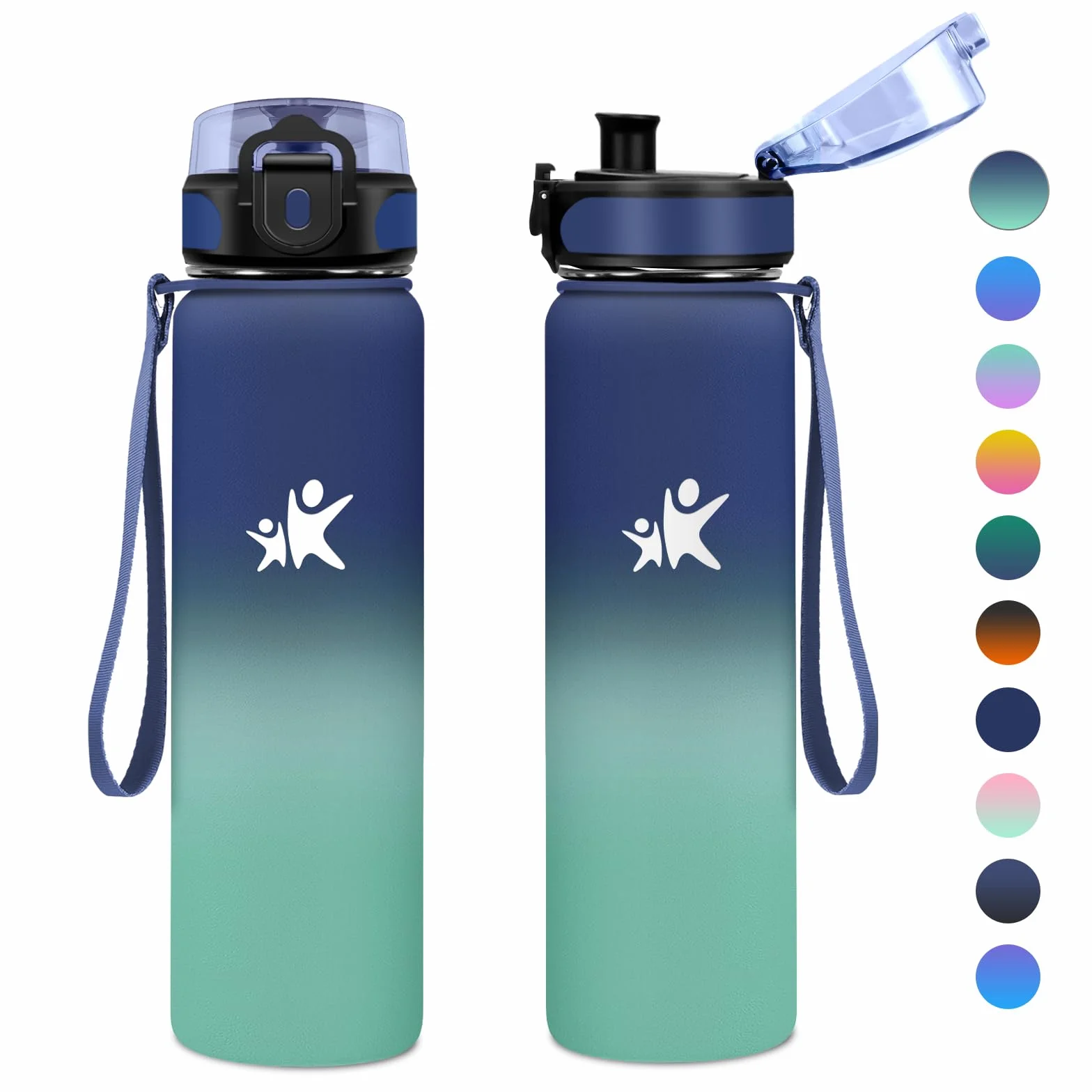 KollyKolla Borraccia Termica 1L, Bottiglia Termica Riutilizzabile, senza BPA, a Prova di Perdite per Sport, Ciclismo, Campeggio