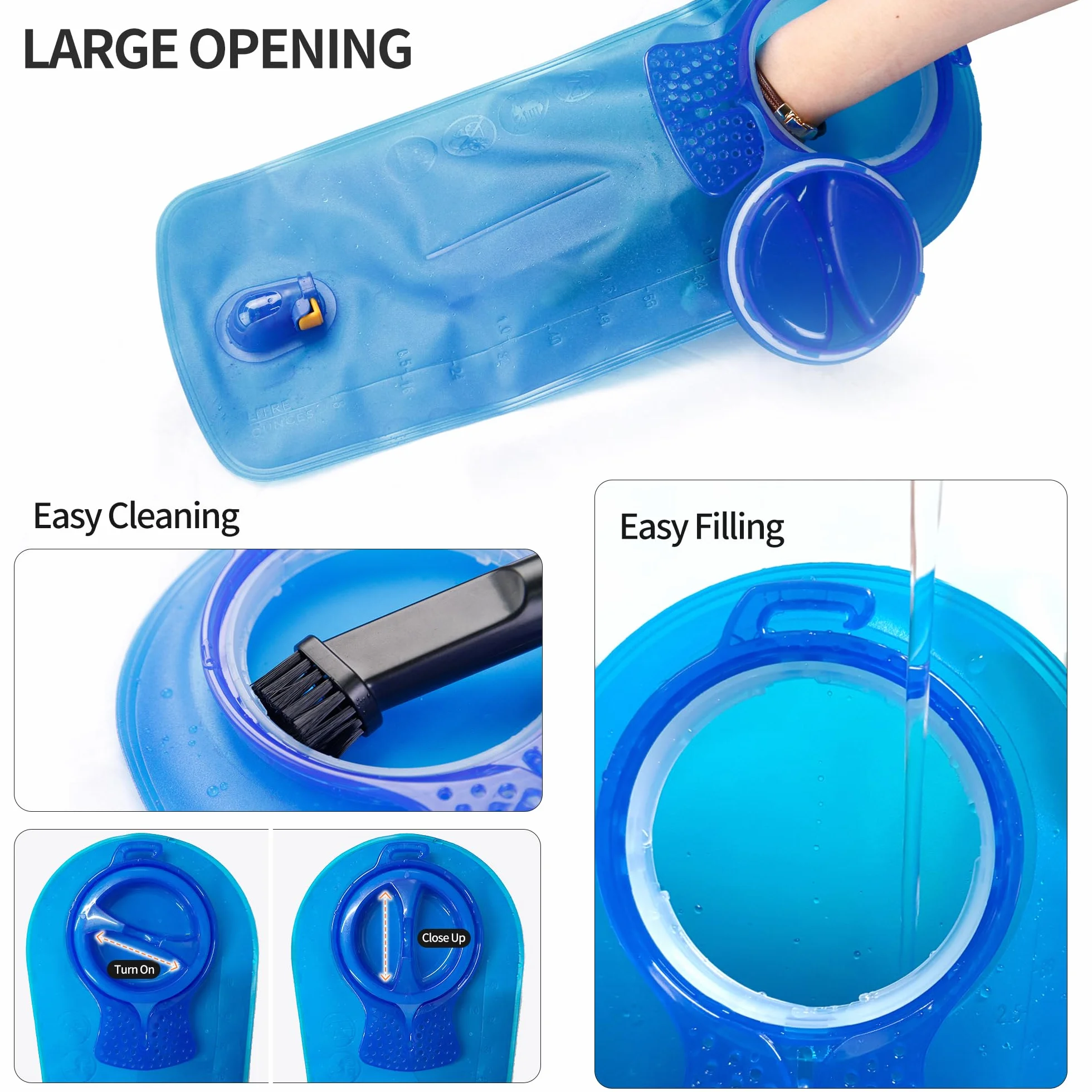 Unigear Sacca Idratazione BPA Approvato FDA Senza Gusto per Zaino Ciclismo Trekking Campeggio