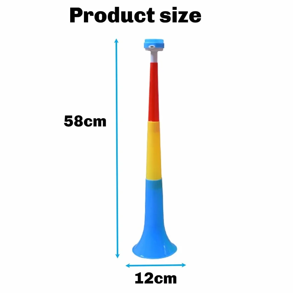 6 da stadio da 23 pollici, in plastica per sportivi, calcio (colore casuale)