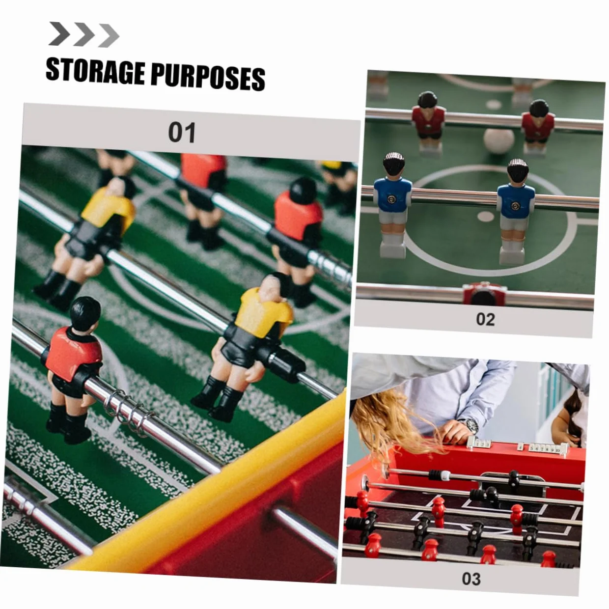 VICASKY 2 Pz Palo Con Maniglia Per Biliardino Calcio Balilla Gioco Futbolito Asta Barre Aste Per Biliardino Aste Di Ricambio Per Punto Palla Da Calcio Ferro Da Stiro
