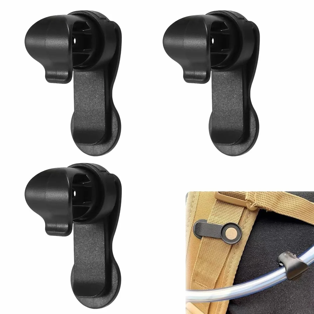 Magnetic Hydration Tube Clip, Water Tube Clip for Backpack Bike, Removable Lightweight