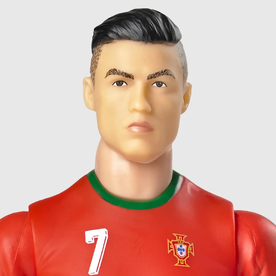 Megableu - Statuetta Calcio Ronaldo - 20 cm - Grande Figura Calciatore Realistico & Articolato - Licenza Ufficiale - 10 Punti Articolazione - Giocattolo Calcio Team Portogallo - Idea Regalo Fan