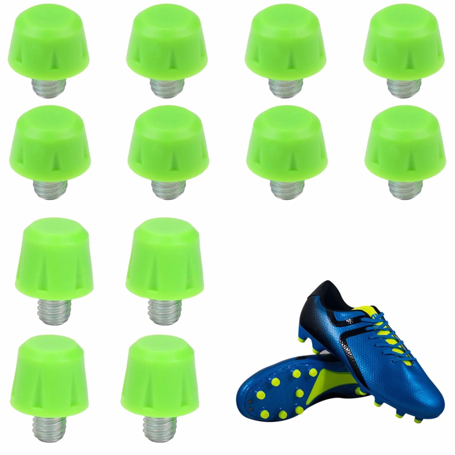 Tacchetti Plastica Calcio M6 8/11mm Verde per Adidas