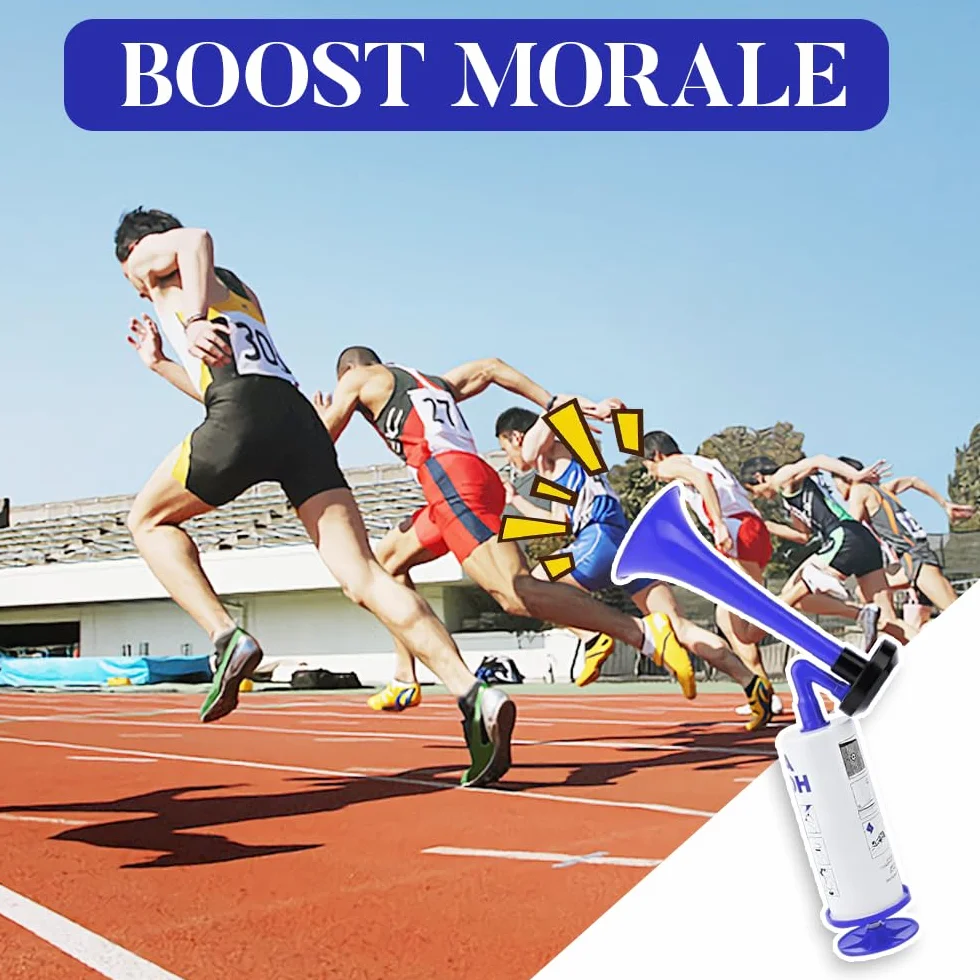 Tromba da Stadio,Tromba d'aria Portatile,Trombetta da Stadio Forte,Corno da Stadio,Handheld Fanfare Air Horn Estremamente Forte,Tromba ad Aria Compressa per Feste,Partite di Calcio,Eventi Sport