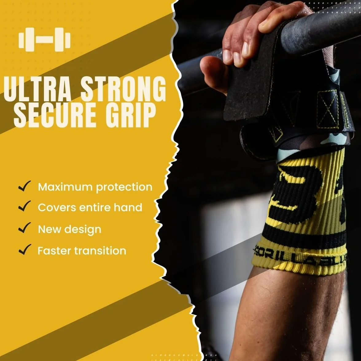 BLUEGORILLA Competitor 3.0 Strade Crosstraining Grip RX Neoprene rinforzato al polso