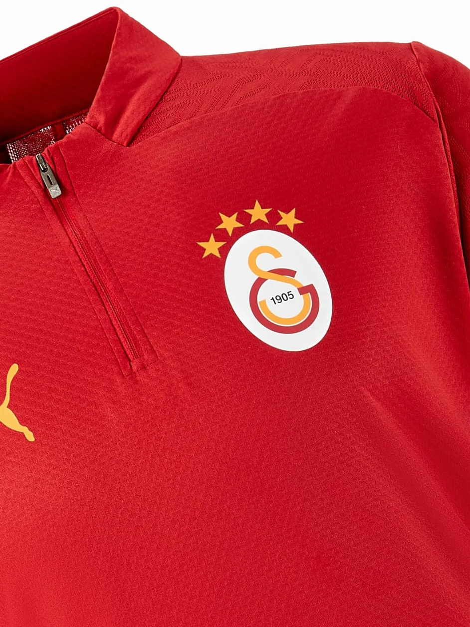Puma Galatasaray Istanbul Training Top 1/4 Zip Top Rosso GSK Training Shirt Jersey