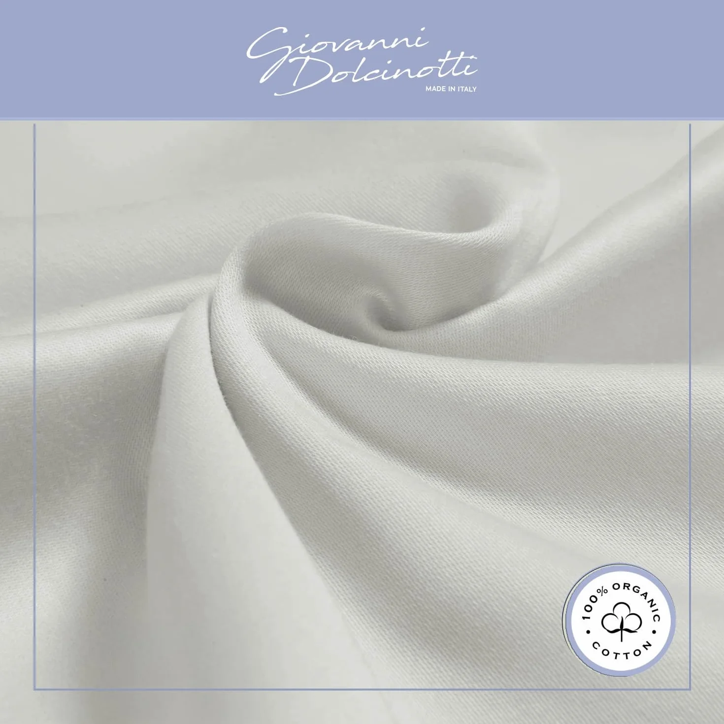 Giovanni Dolcinotti Copricuscini Decorativi 50x50 Set 2 Federe Cuscini Divano 100% Cotone Grigio Perla Modello Atlanta