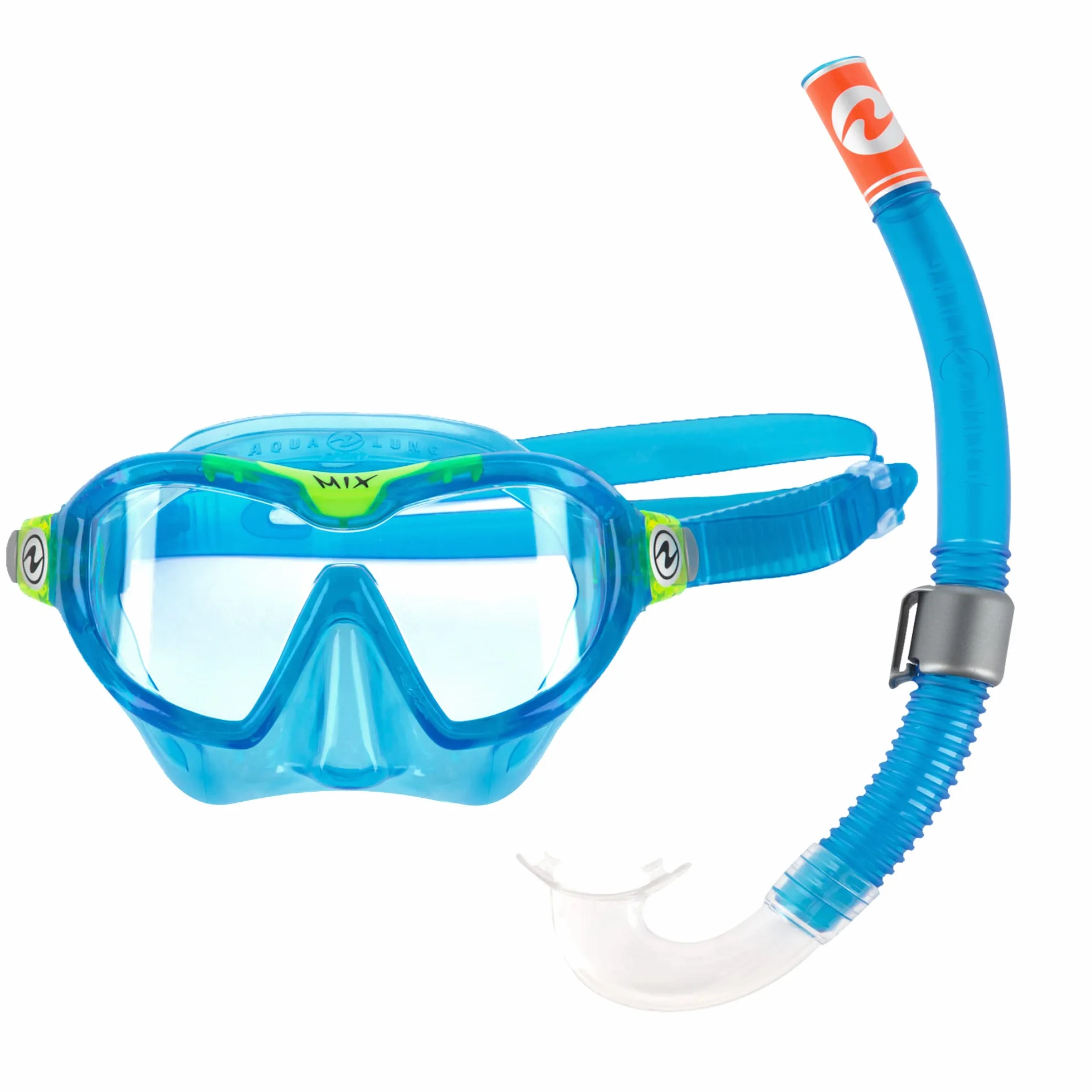 AQUALUNG Maschera e Snorkel per bambini 4+ anni protezione UV silicone antiappannamento