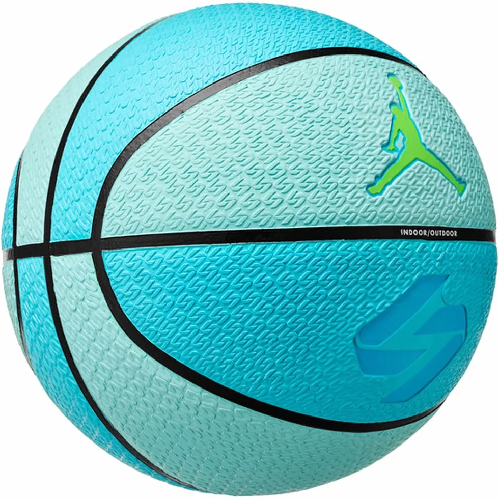 Nike Jordan Playground 8P L Doncic Deflated Palle da basket Copa/Black/Laser Blue/Electric Green 7