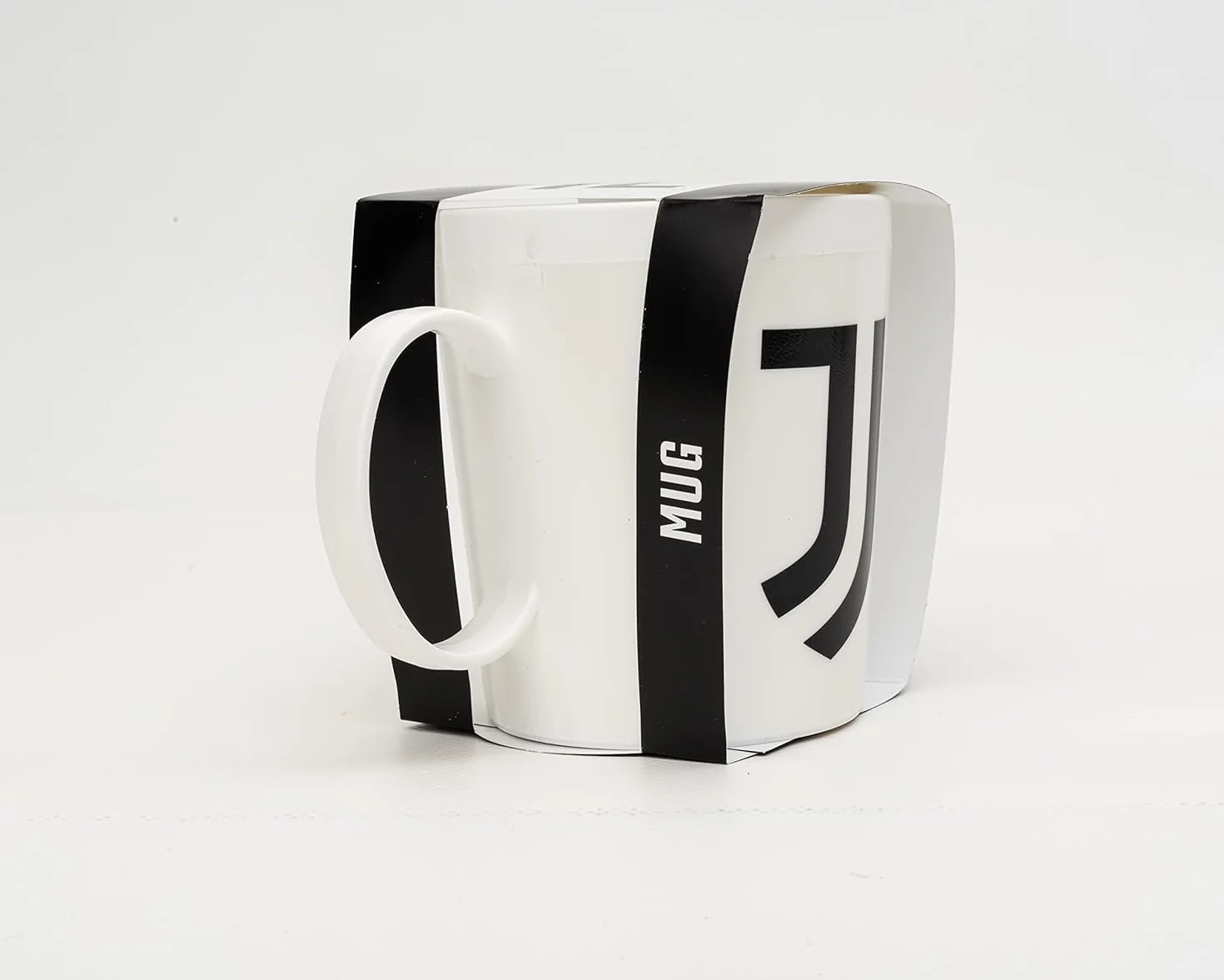 ILS I LOVE SHOPPING Tazza Ufficiale Bicchiere in plastica 360ml per Microonde con manico Tifoso BPA-free Made in Italy JUVENTUS