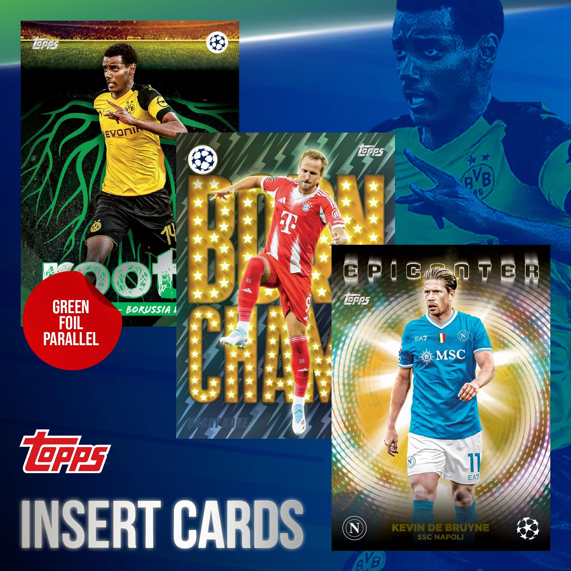 Topps UEFA Club Competitions Soccer 2025-26 - Pallone da calcio sigillato in fabbrica